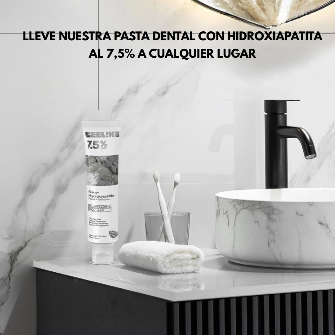 🛑OFERTA 2X1-¡Sonrisa Imparable con HydroxySmile! – Fortalece, blanquea y reduce sensibilidad sin flúor.