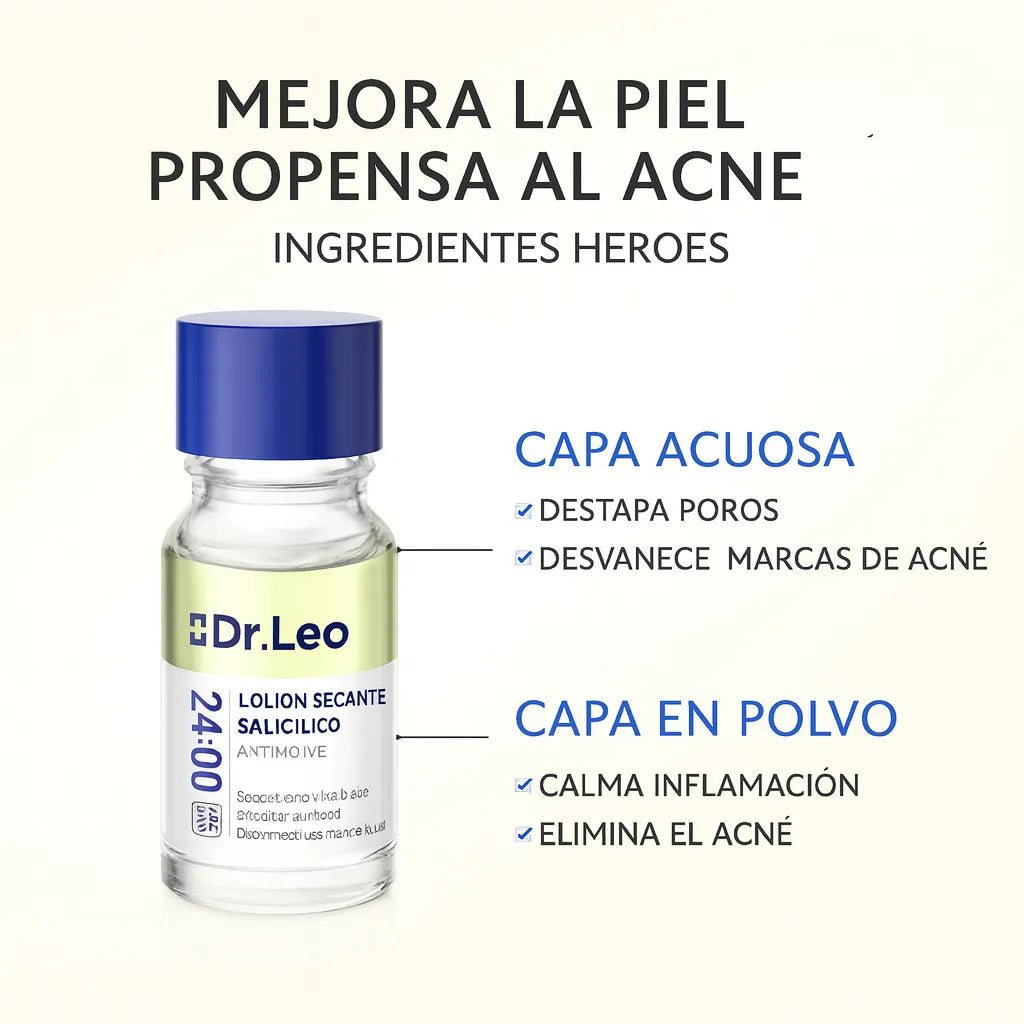 Loción Secante Anti-Imperfecciones Dr. Leo – Reduce brotes visibles mientras duermes