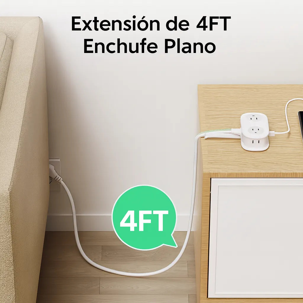 PowerGo™ Carga tus dispositivos sin enredos ni problemas de espacio