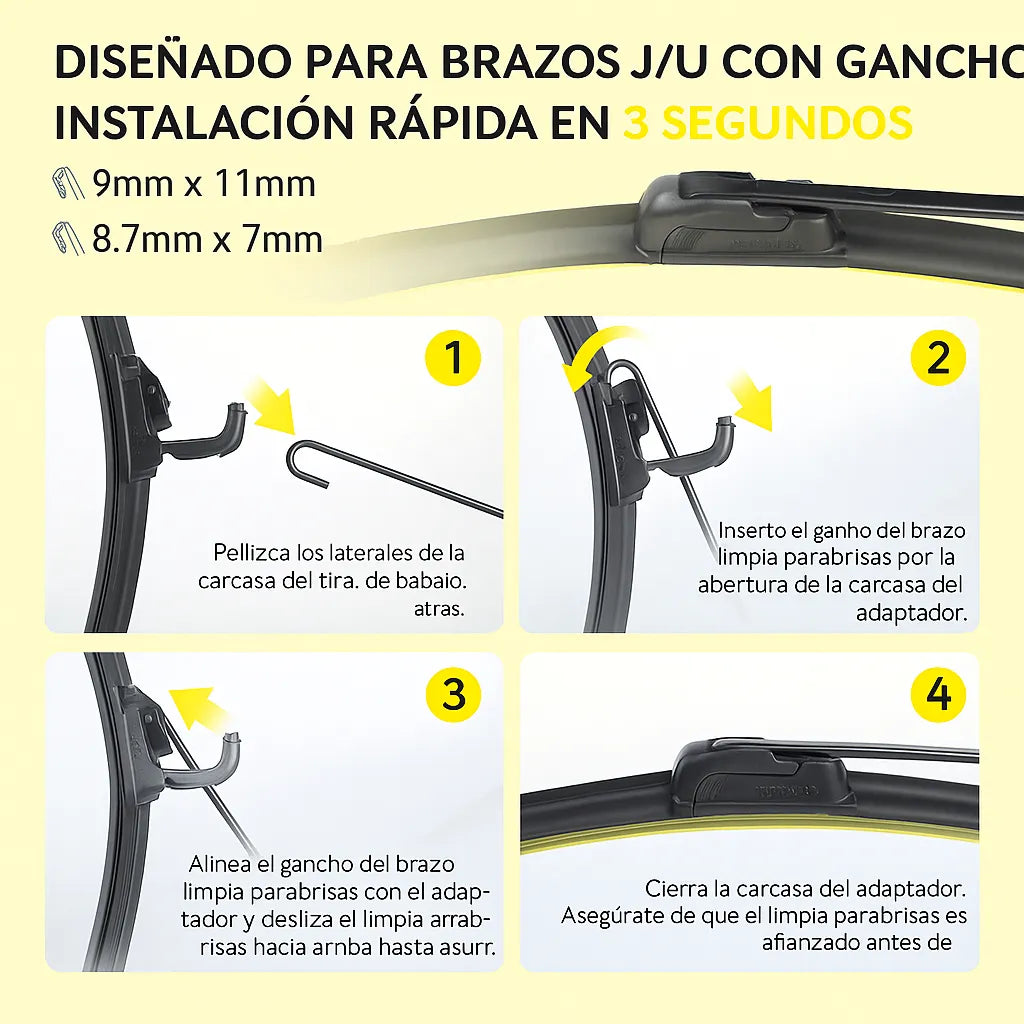 ¡Visibilidad impecable, manejo seguro y sin estrés! Limpiaparabrisas Premium 26 pulgadas