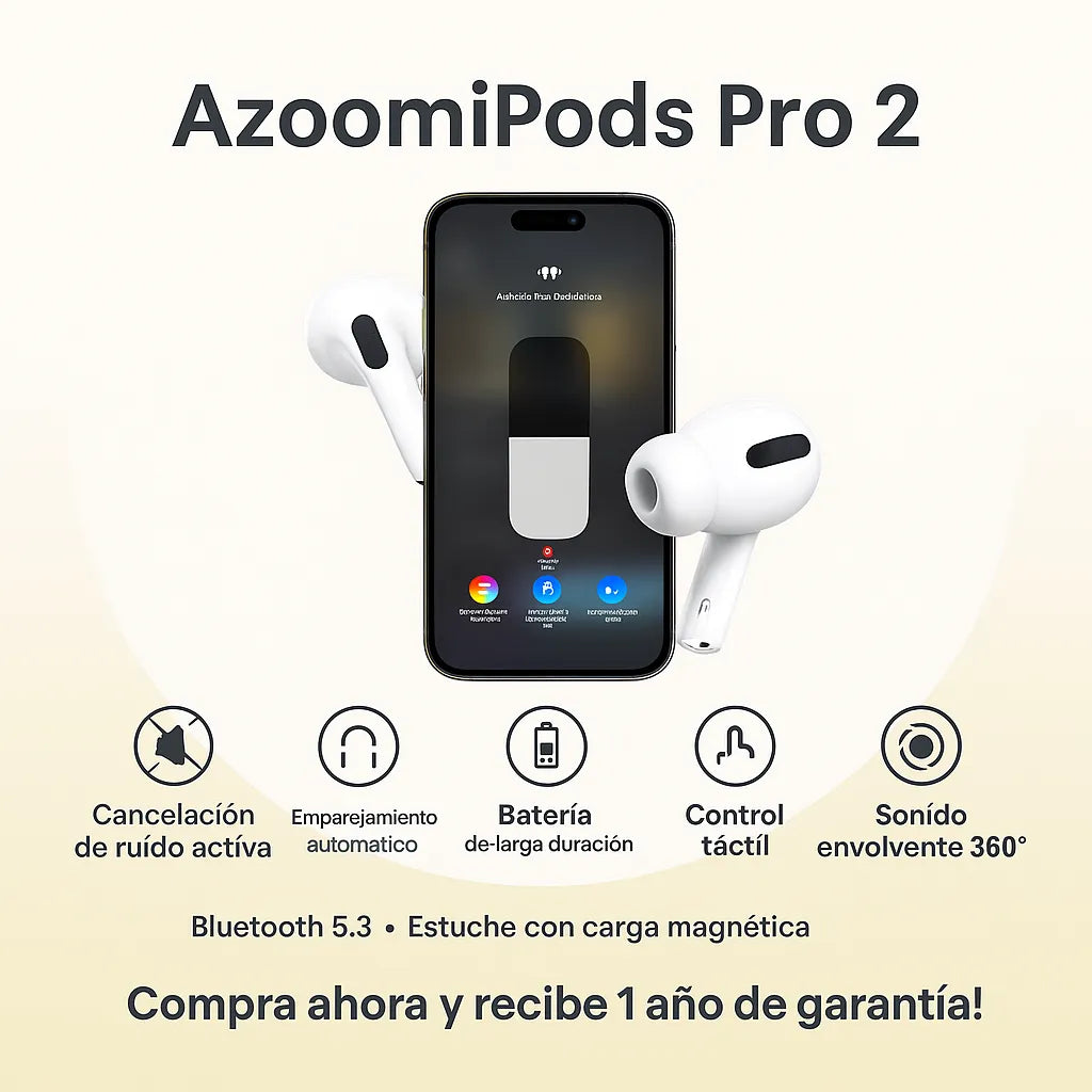Azoomipods pro 2 ¡Sumergirte en el sonido nunca fue tan brutal!