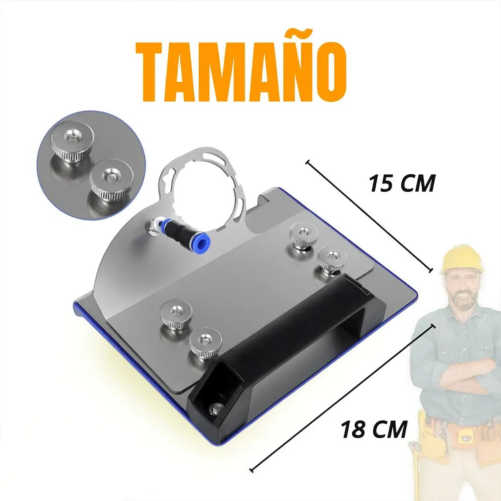 Guía de corte a 45° para pulidora