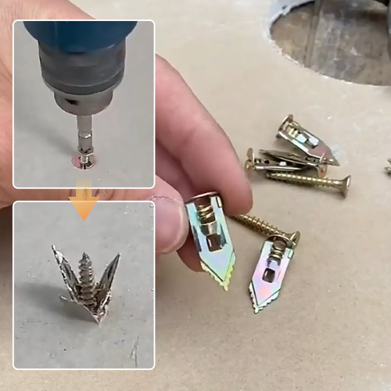 Kit de 100 unidades de anclajes de expansión + 100 tornillos