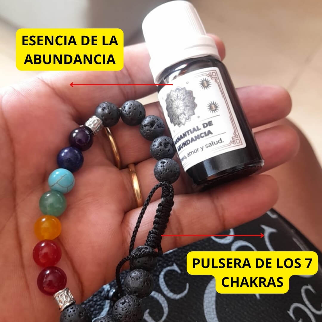 COMBO 2X1 Pulsera 7 Chakras + ACEITE DE ACTIVACION + LIBRO PDF GRATIS