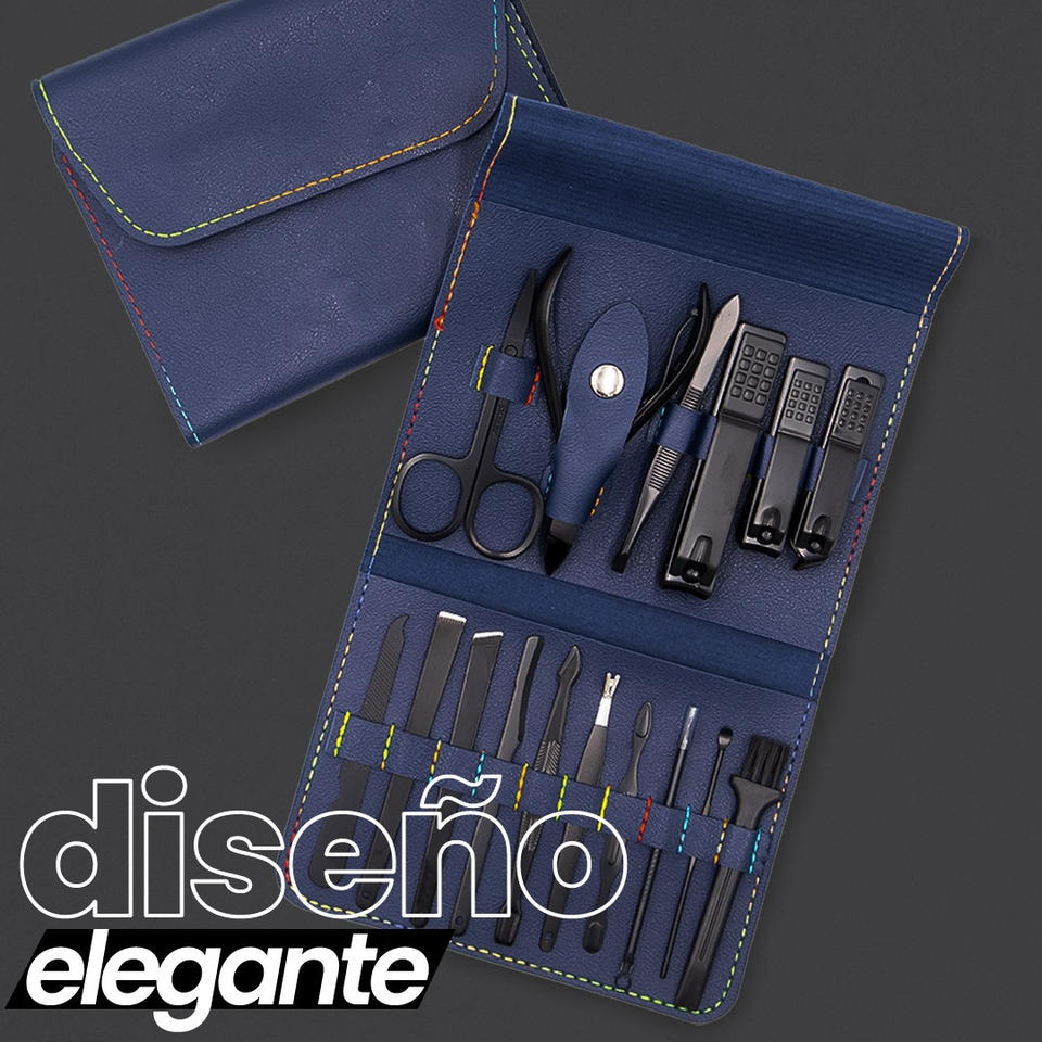 Kit de Manicure y Pedicure 16 en 1 – ¡Belleza y Cuidado en tus Manos!
