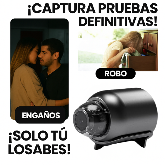 2x1 Mini Cámara Espía HD, WiFi, Inalámbrica - ¡Nuevo Modelo Mejorado!