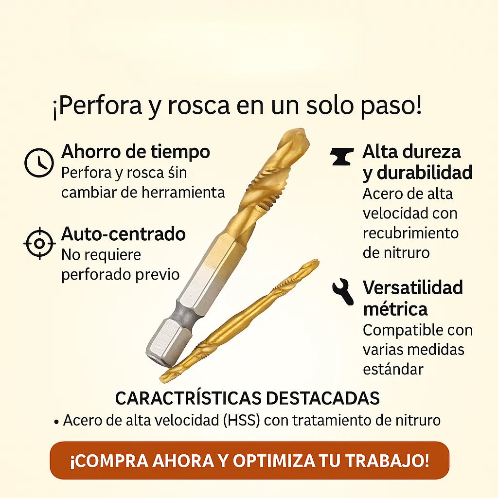 Combo Drill de 6 unidades - precisión, rapidez y durabilidad garantizadas