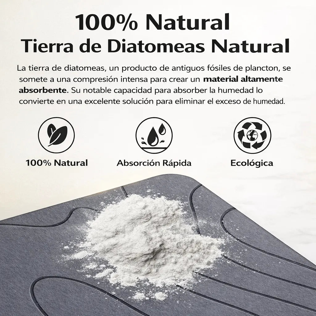 Alfombra de Piedra Ultra-Absorbente: El Adiós Definitivo al Baño Mojado.