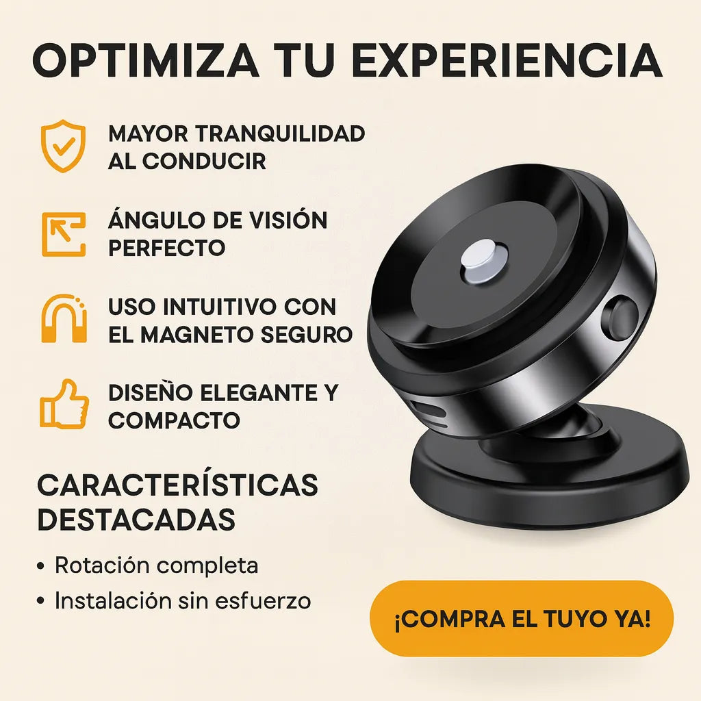 🔥Soporte magnético para teléfono de rotación de 360 °