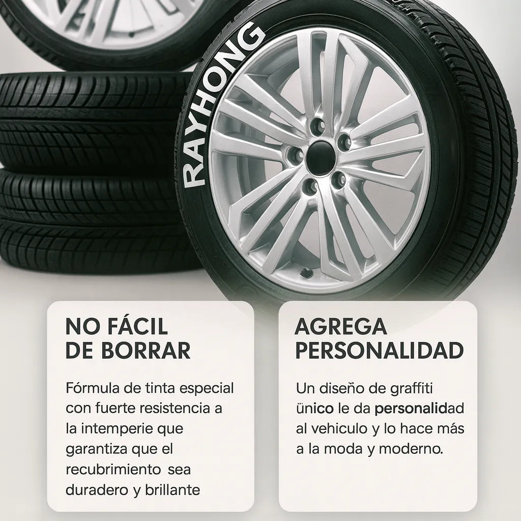 La forma más rápida de darle un estilo Racing a tu vehículo. 🛑Kit x5 (BLANCOS)