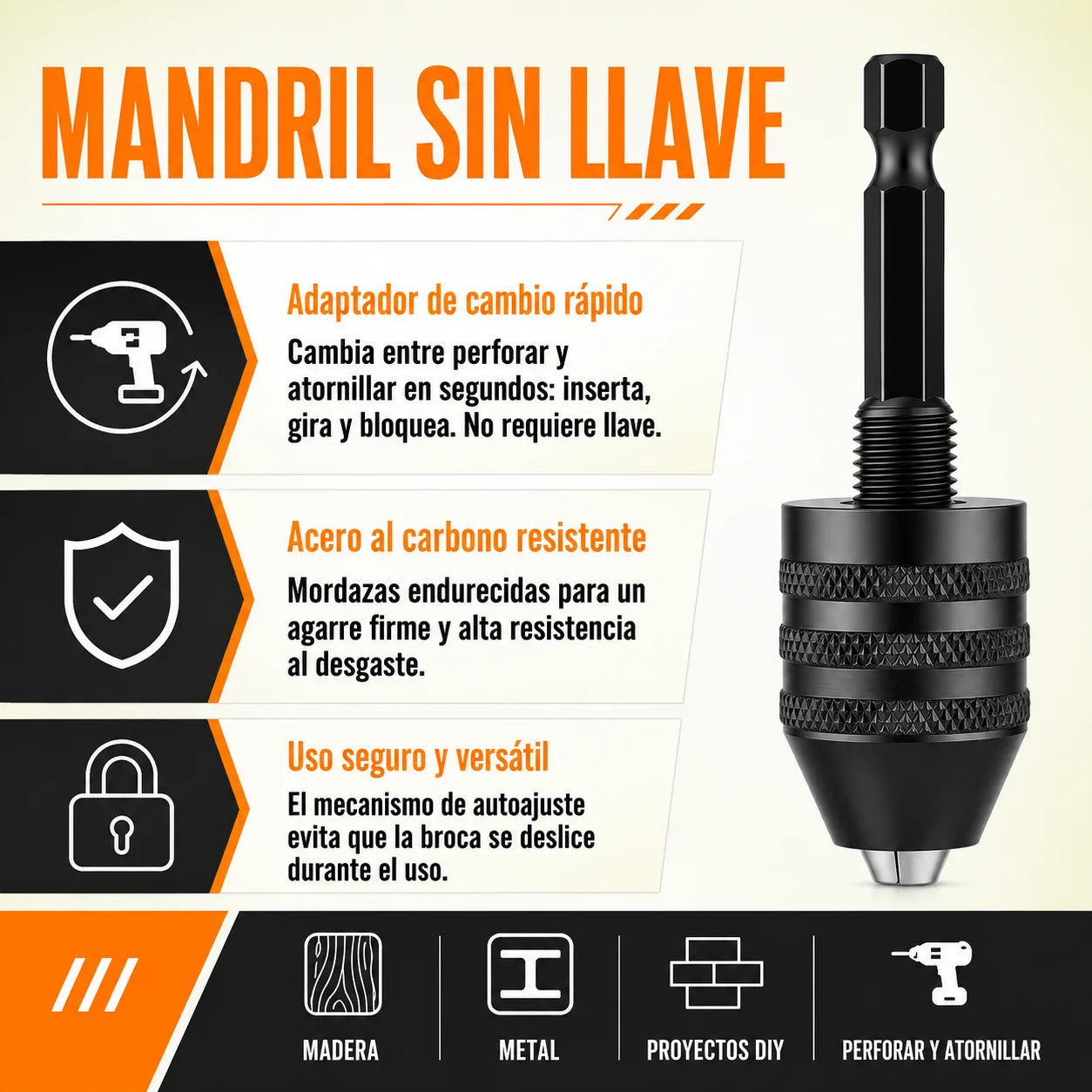 Convierte tu pistola de impacto en una herramienta mucho más versátil SET DE 3 UNIDADES