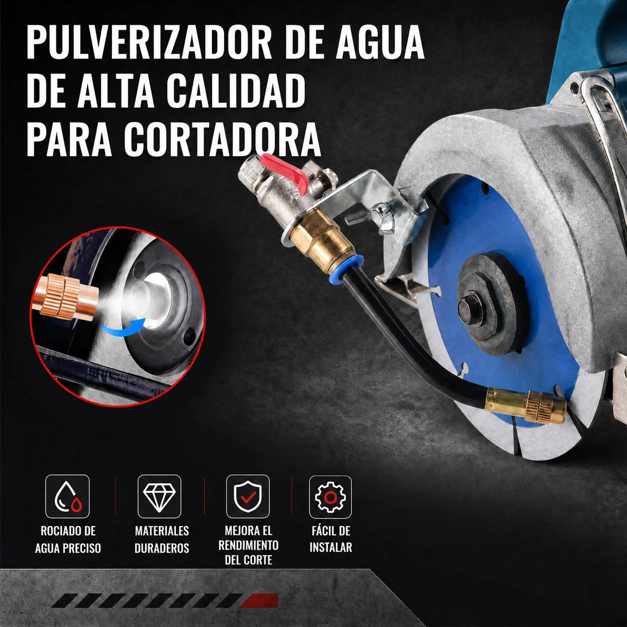 Cortes más limpios y discos mejor refrigerados con un solo accesorio