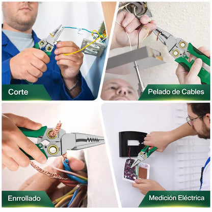 🛑OFERTA 2X1🛑 Alicate 8 en 1: La Única Herramienta que Necesita para Dominar Cualquier Reparación Eléctrica