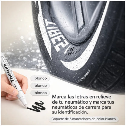 La forma más rápida de darle un estilo Racing a tu vehículo. 🛑Kit x5 (BLANCOS)