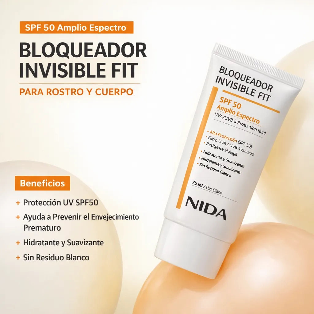 Protección Solar Coreana con Efecto Piel de Porcelana — Ilumina, Unifica y Protege tu Rostro en Segundos
