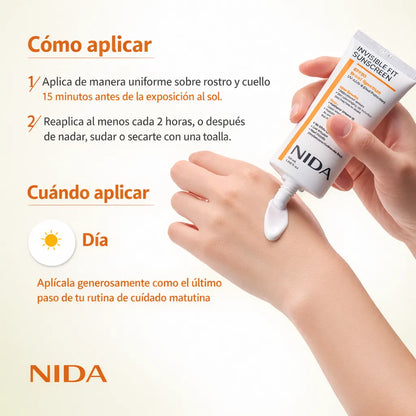 Protección Solar Coreana con Efecto Piel de Porcelana — Ilumina, Unifica y Protege tu Rostro en Segundos