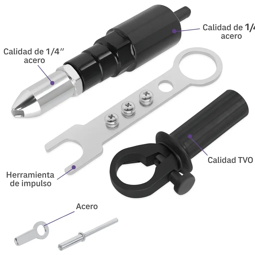 Kit de adaptador de pistola de remaches profesional