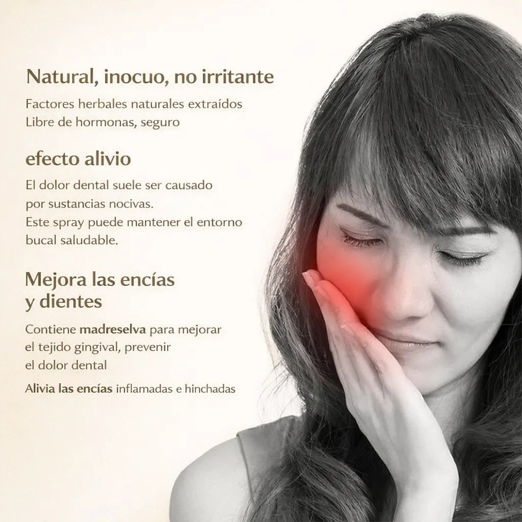 OFERTA 2X1 Spray Bucal Calmante para Dolor de Muelas y Encías Sensibles
