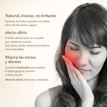 OFERTA 2X1 Spray Bucal Calmante para Dolor de Muelas y Encías Sensibles