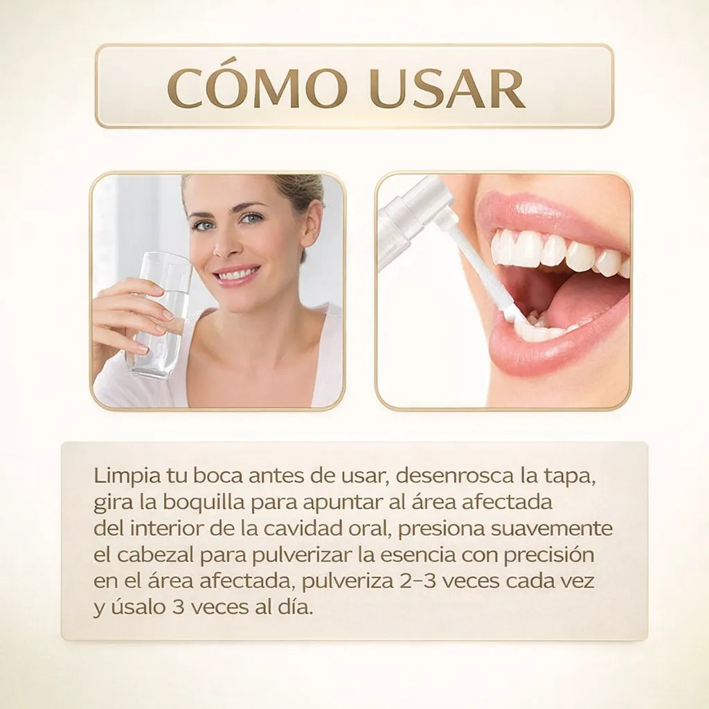 OFERTA 2X1 Spray Bucal Calmante para Dolor de Muelas y Encías Sensibles
