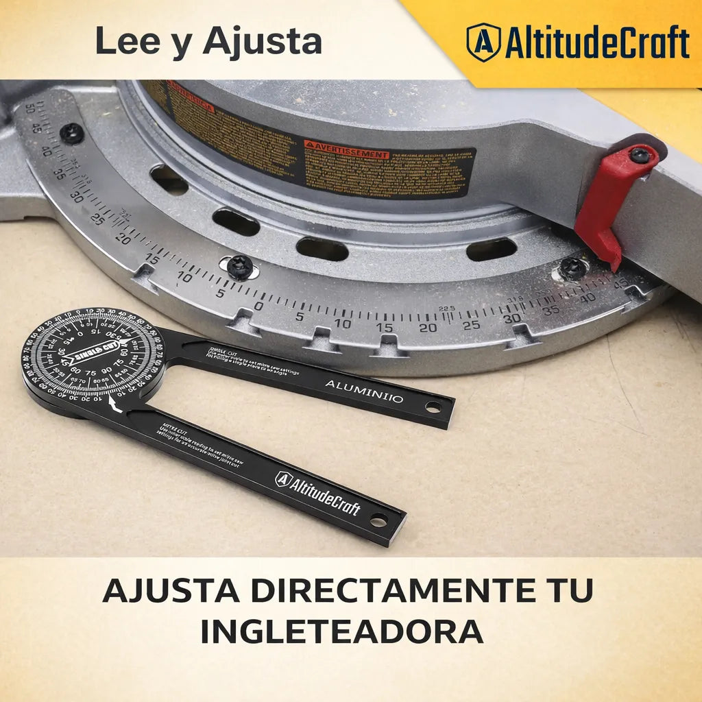 🛑OFERTA 2X1🛑 Medidor de Ángulos Profesional – Cortes de Inglete Más Precisos y Sin Complicaciones