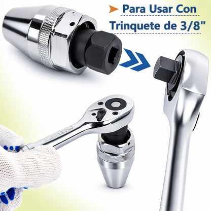 Kit Extractor de Impacto: La solución definitiva para retirar tornillos y tuercas desgastadas en segundos.