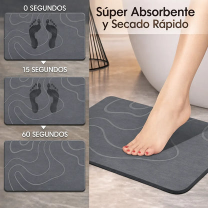 Alfombra de Piedra Ultra-Absorbente: El Adiós Definitivo al Baño Mojado.
