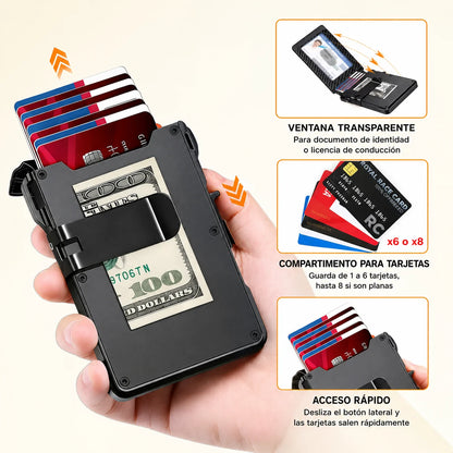 Billetera Minimalista Táctica RUNBOX con Despliegue Rápido & Protección Anti-RFID