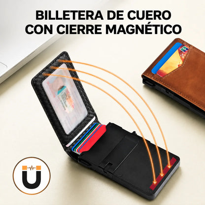 Billetera Minimalista Táctica RUNBOX con Despliegue Rápido & Protección Anti-RFID