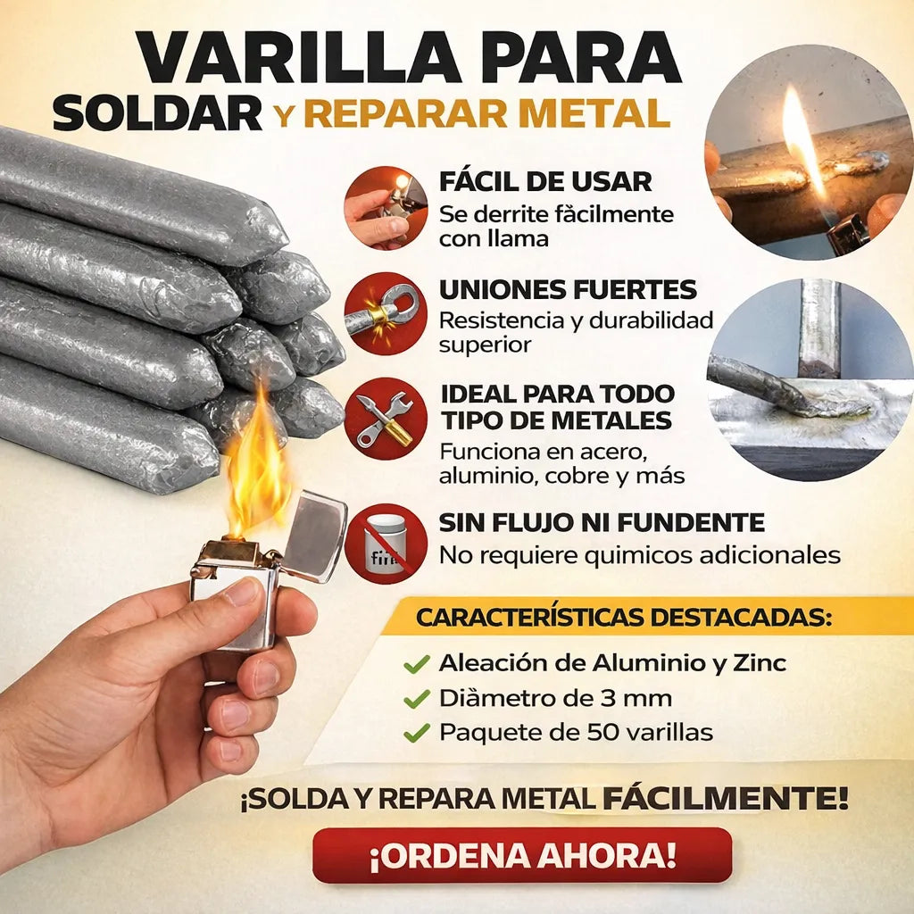 🛑24 Unidades- Electrodo Universal de Soldadura Práctica para Reparaciones en Casa