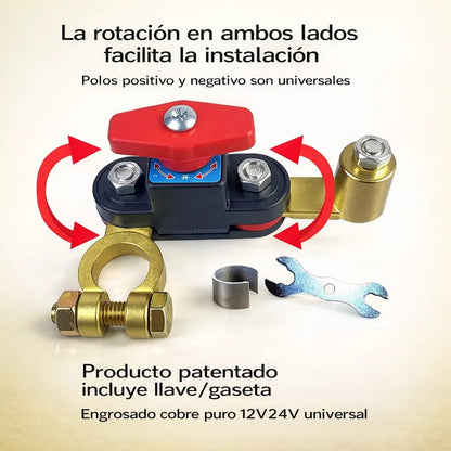 🛑OFERTA 2X1🛑 Interruptor de Desconexión de Batería Evita descargas inesperadas y mantén el control de tu vehículo