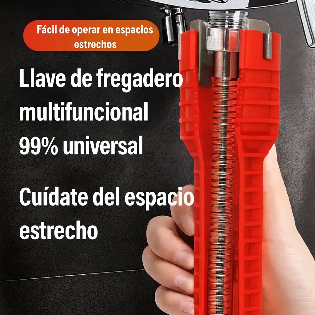 Llave Plomeria 14 en 1 - REALIZA VARIAS TAREAS CON UNA SOLA HERRAMIENTA