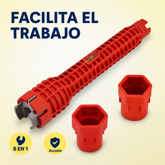 Llave Plomeria 14 en 1 - REALIZA VARIAS TAREAS CON UNA SOLA HERRAMIENTA