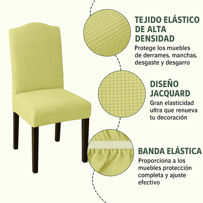 Fundas decorativas para sillas Bellaget™ 🔥 PAQUETE DE 4 UNIDADES