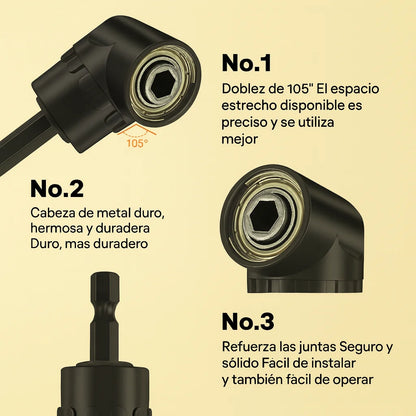 Set de 6 adaptadores de broca-Taladra sin limites, incluso en los lugares mas difíciles