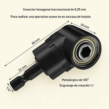 Set de 6 adaptadores de broca-Taladra sin limites, incluso en los lugares mas difíciles