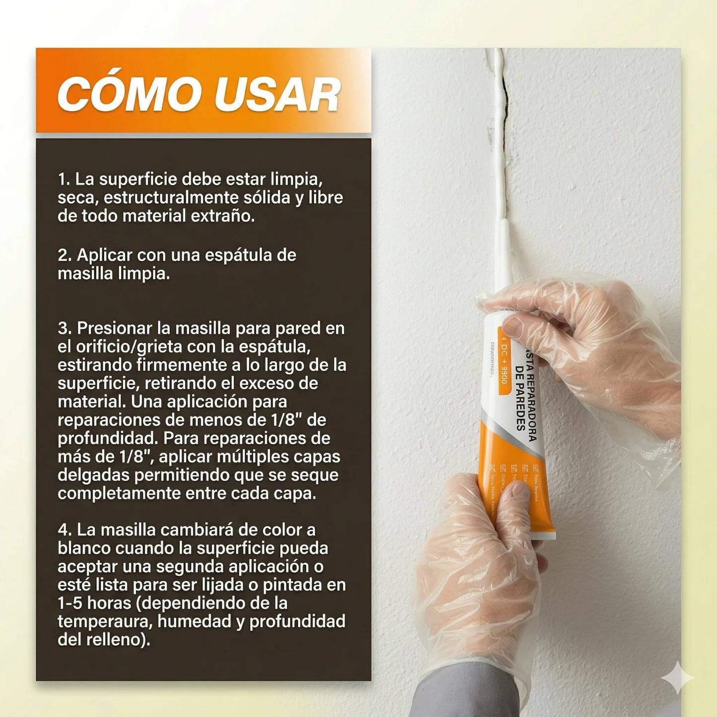 🛑OFERTA 2X1🛑 Devuélvele la vida a tus paredes: El kit profesional que borra grietas y huecos como por arte de magia.