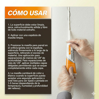 🛑OFERTA 2X1🛑 Devuélvele la vida a tus paredes: El kit profesional que borra grietas y huecos como por arte de magia.