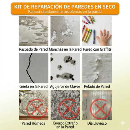 🛑OFERTA 2X1🛑 Devuélvele la vida a tus paredes: El kit profesional que borra grietas y huecos como por arte de magia.