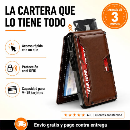 Billetera Minimalista Táctica RUNBOX con Despliegue Rápido & Protección Anti-RFID