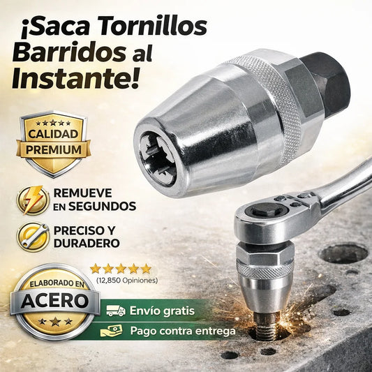 Kit Extractor de Impacto: La solución definitiva para retirar tornillos y tuercas desgastadas en segundos.