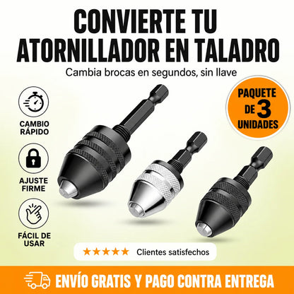 Convierte tu pistola de impacto en una herramienta mucho más versátil SET DE 3 UNIDADES