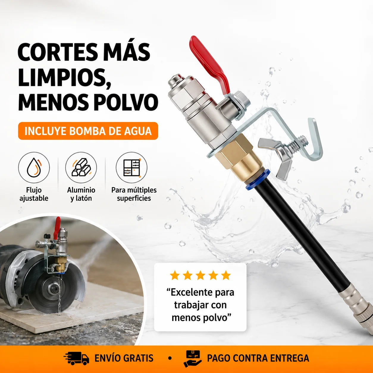 Cortes más limpios y discos mejor refrigerados con un solo accesorio