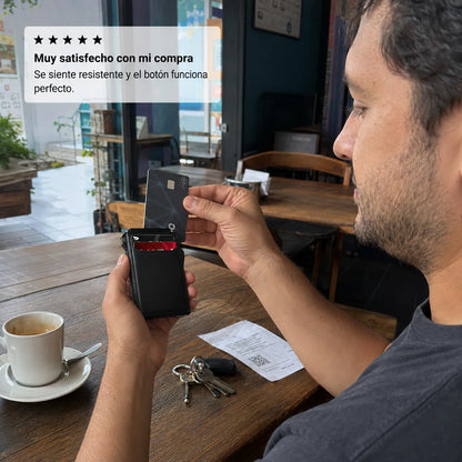 Billetera Minimalista Táctica RUNBOX con Despliegue Rápido & Protección Anti-RFID