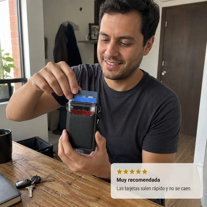 Billetera Minimalista Táctica RUNBOX con Despliegue Rápido & Protección Anti-RFID