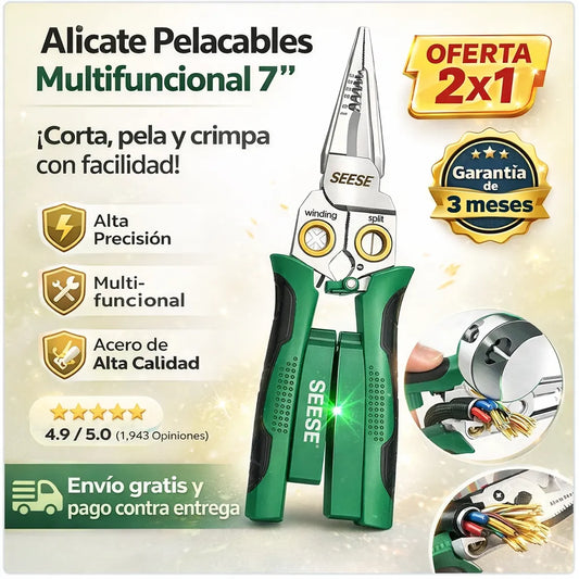 🛑OFERTA 2X1🛑 Alicate 8 en 1: La Única Herramienta que Necesita para Dominar Cualquier Reparación Eléctrica