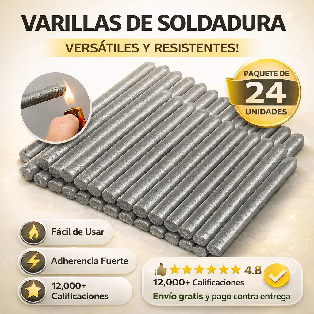 🛑24 Unidades- Electrodo Universal de Soldadura Práctica para Reparaciones en Casa